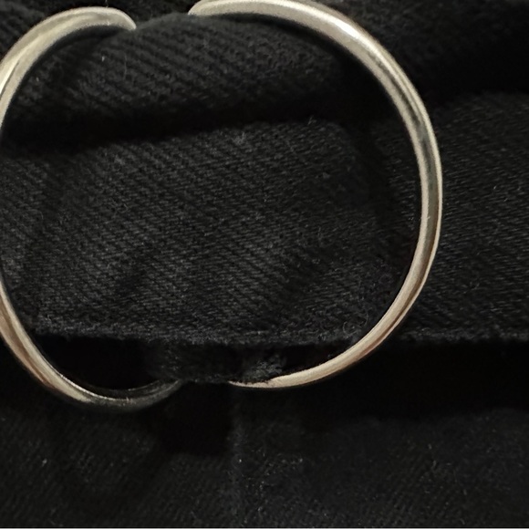 Bundle Set | EUC Coral Ruffle Sleeve Blouse + Black Belted Mini Skirt (Size M) - Picture 9 of 12